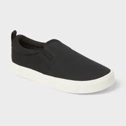 Kids' Hollis Slip-On Sneakers - Cat & Jack™ Black 13