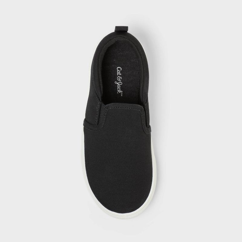 slide 3 of 4, Kids' Hollis Slip-On Sneakers - Cat & Jack™ Black 1, 1 ct