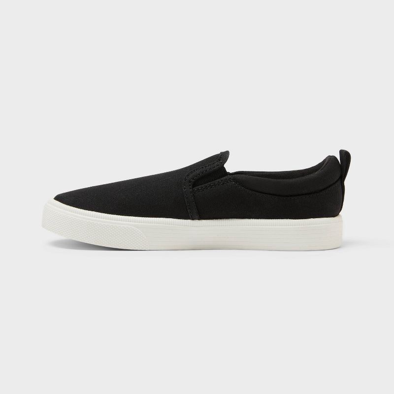 slide 2 of 4, Kids' Hollis Slip-On Sneakers - Cat & Jack™ Black 3, 1 ct