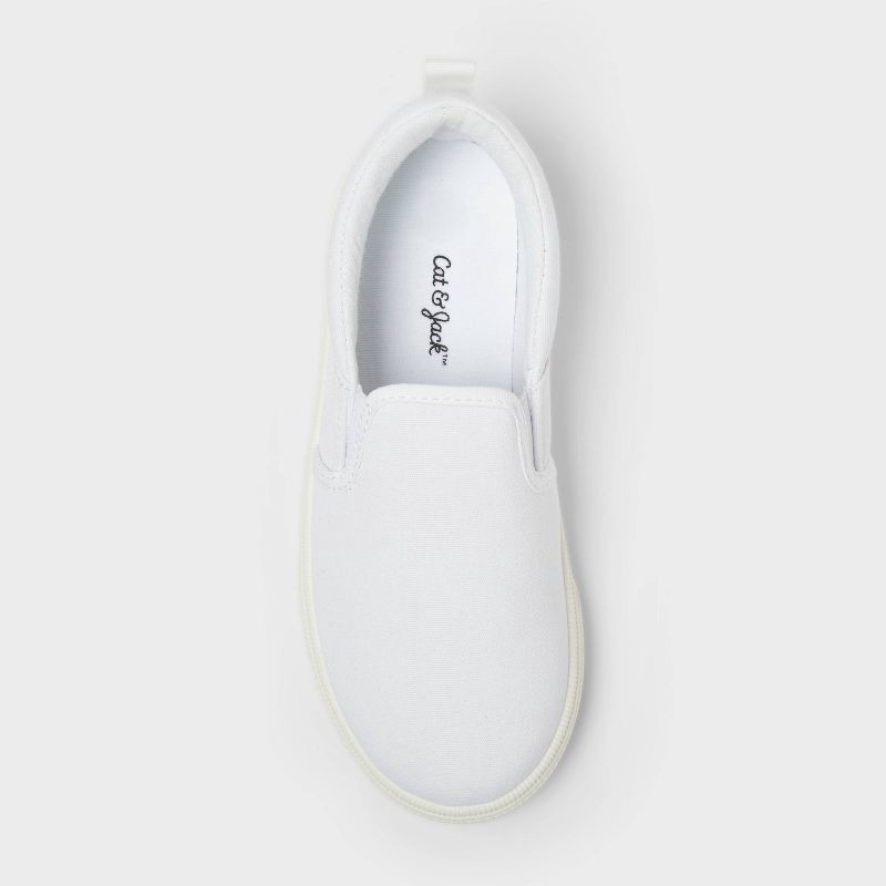 slide 3 of 4, Kids' Hollis Slip-On Sneakers - Cat & Jack™ White 1, 1 ct