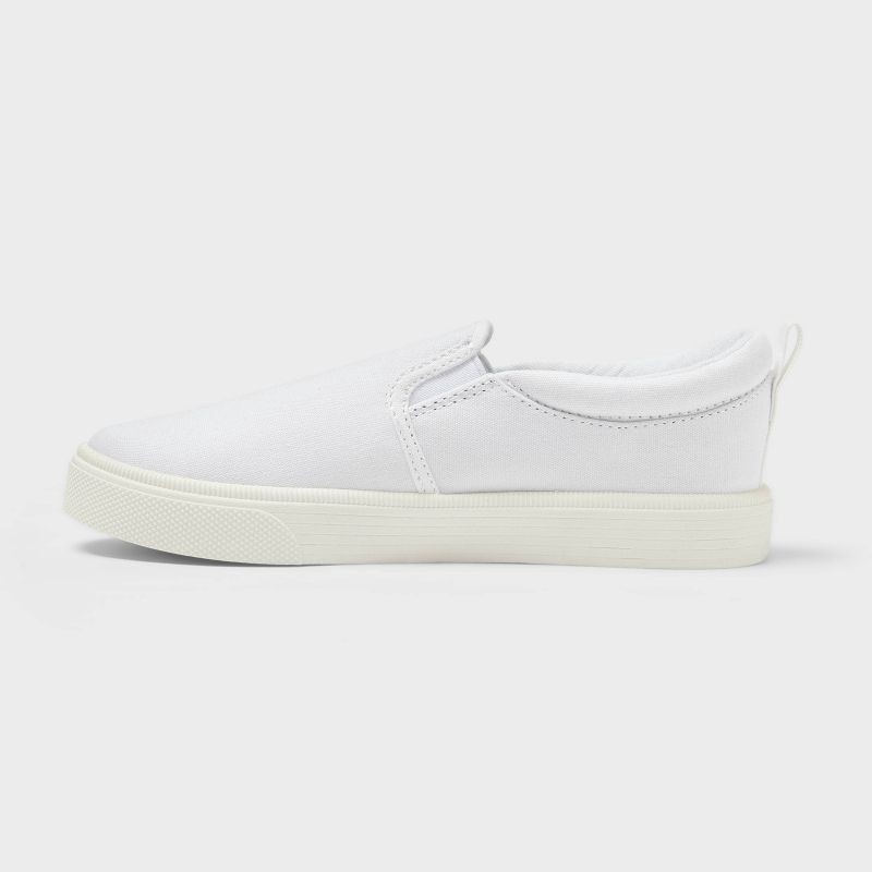 slide 2 of 4, Girls' Hollis Slip-On Sneakers - Cat & Jack™ White 6, 1 ct