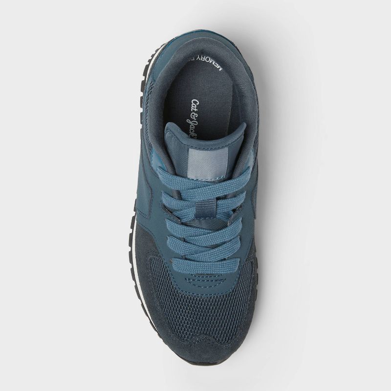 slide 3 of 4, Kids' Alexander Retro Sneakers - Cat & Jack™ Navy Blue 4, 1 ct