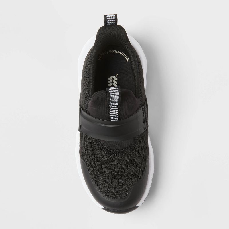 slide 3 of 4, Toddler Dannie Slip-On Machine Washable Performance Sneakers Sneakers - All In Motion™ Black 5T, 1 ct
