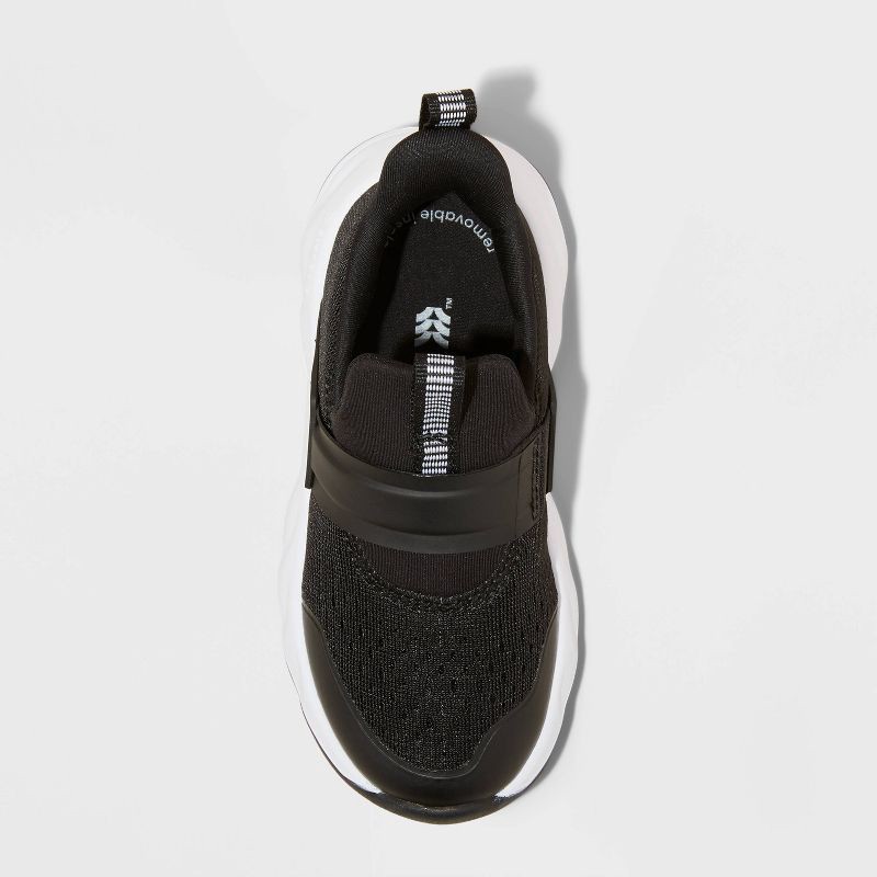 slide 3 of 4, Toddler Dannie Slip-On Machine Washable Performance Sneakers Sneakers - All In Motion™ Black 6T, 1 ct