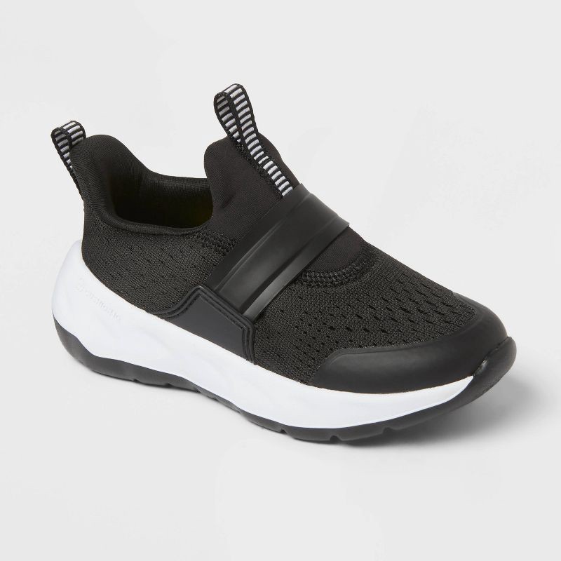 slide 1 of 4, Toddler Dannie Slip-On Performance Sneakers - All In Motion™ Black 10T, 1 ct