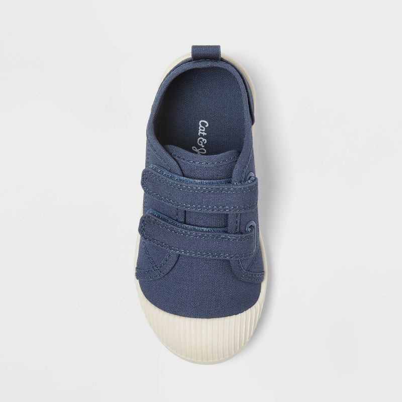 slide 3 of 4, Toddler Parker Hook and Loop Closure Sneakers - Cat & Jack™ Navy Blue 9T, 1 ct