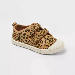 Toddler Parker Hook and Loop Closure Leopard Printed Sneakers - Cat & Jack™ Brown 12T
