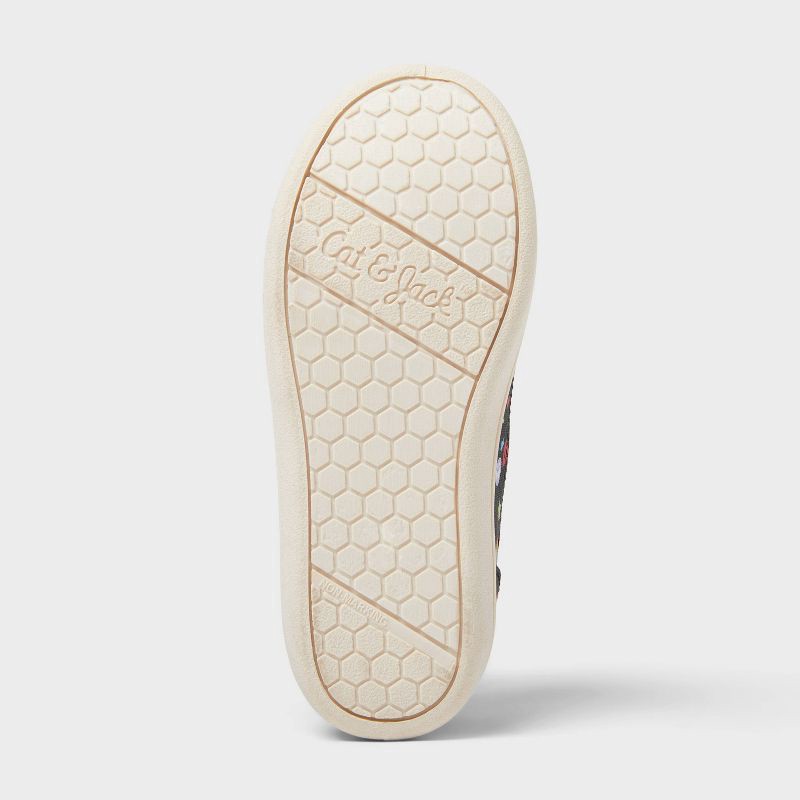 slide 2 of 6, Toddler Parker Hook and Loop Closure Rainbow Pattern Sneakers - Cat & Jack™ Black/Red 12T, 1 ct