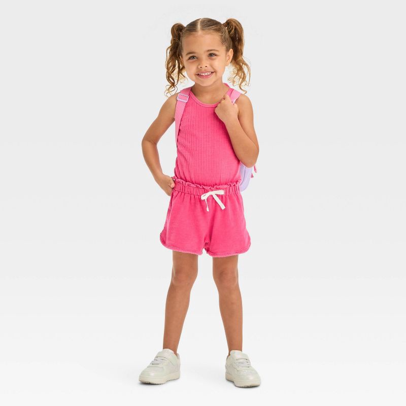 slide 5 of 9, Toddler Jaid Hook and Loop Closure Court Sneakers - Cat & Jack™ White 7T, 1 ct