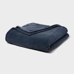 Full/Queen Ultra Plush Blanket Blue - Threshold™