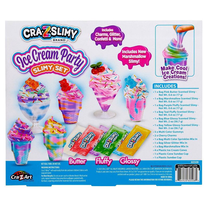slide 2 of 7, Cra-Z-Slimy Ice Cream Party Slimy Set, 1 ct