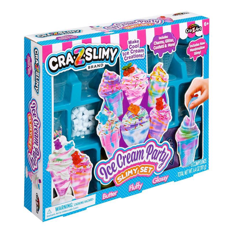 slide 6 of 7, Cra-Z-Slimy Ice Cream Party Slimy Set, 1 ct