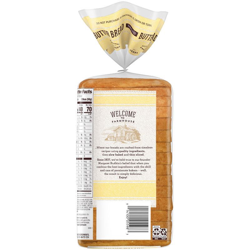 slide 2 of 5, Pepperidge Farm Farmhouse Thin Sliced Butter Bread - 14oz, 14 oz