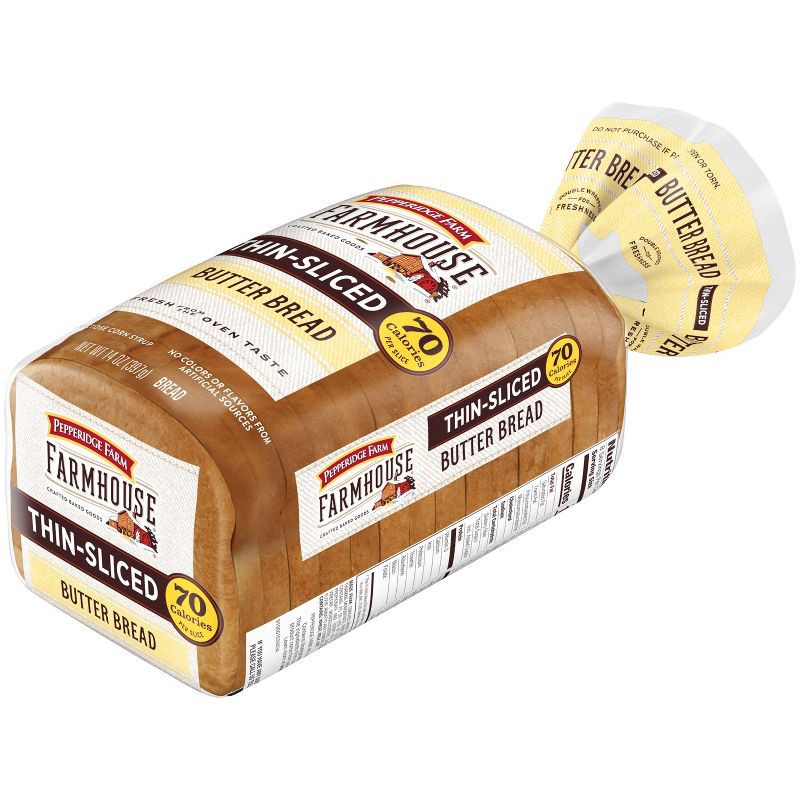 slide 5 of 5, Pepperidge Farm Farmhouse Thin Sliced Butter Bread - 14oz, 14 oz