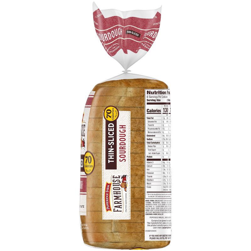 slide 3 of 5, Pepperidge Farm Farmhouse Thin Sliced Sourdough Bread - 14oz, 14 oz