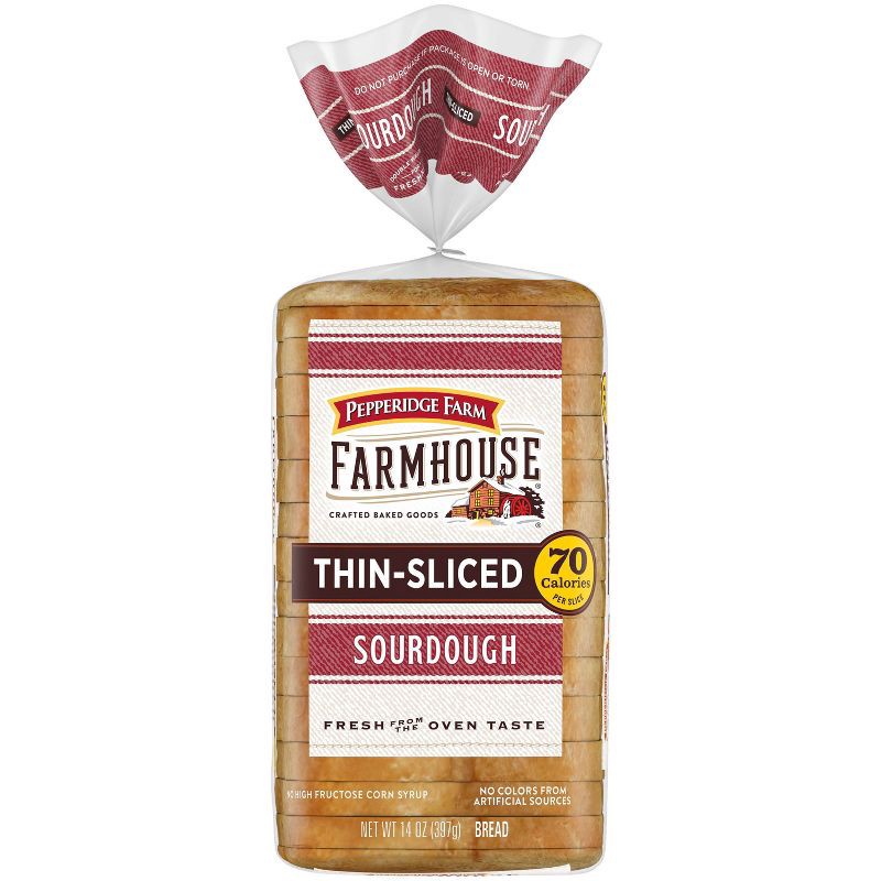 slide 1 of 5, Pepperidge Farm Farmhouse Thin Sliced Sourdough Bread - 14oz, 14 oz