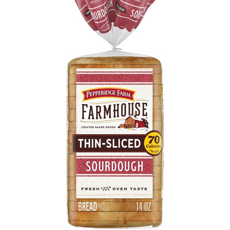 slide 1 of 5, Pepperidge Farm Farmhouse Thin Sliced Sourdough Bread - 14oz, 14 oz
