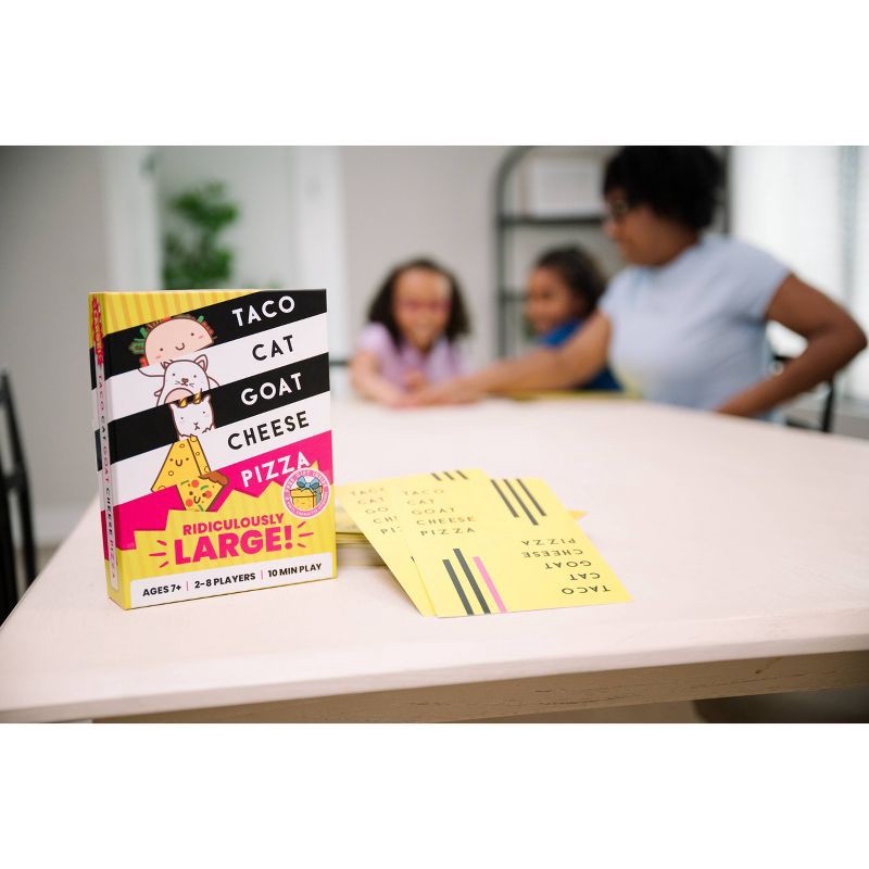 slide 6 of 8, Dolphin Hat Games Taco Cat Goat Cheese Pizza Ridiculously Large: 2-8 Players Card Game, Creative Thinking Fun, 1 ct