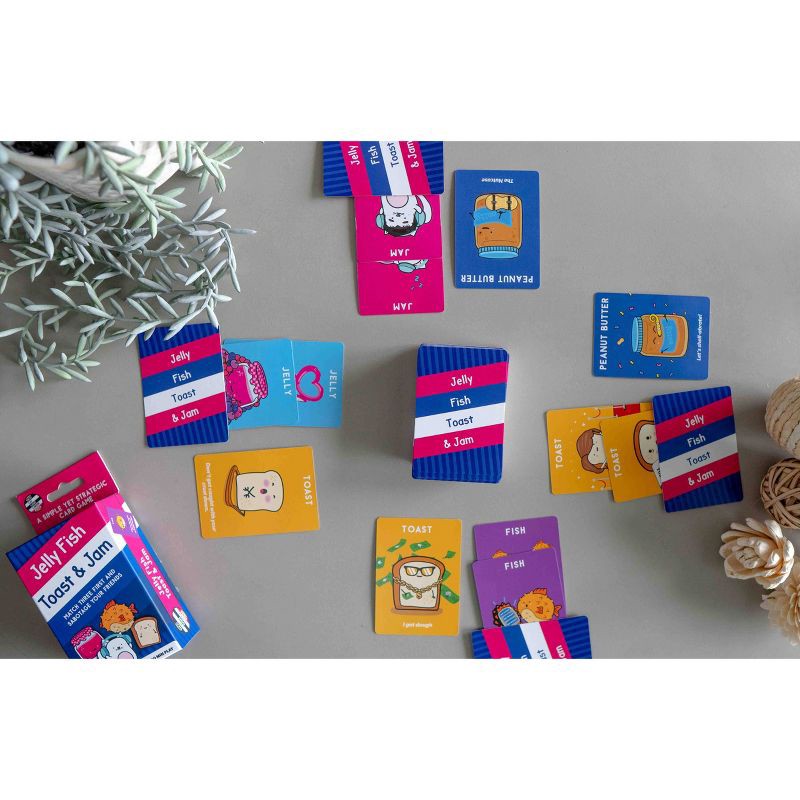 slide 4 of 7, Dolphin Hat Games Jelly Fish Toast and Jam Card Game, 1 ct