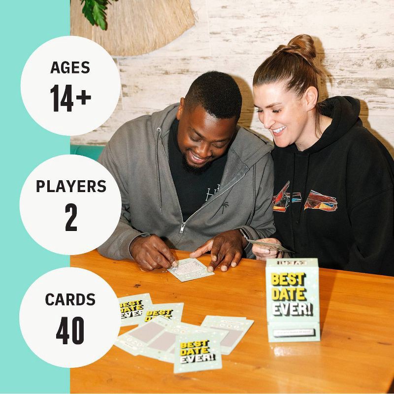 slide 3 of 7, Best Date Ever! Scratch Off Date Night Ideas: DSS Games Party Card Game, 2 Players, Creativity Boost, 1 ct