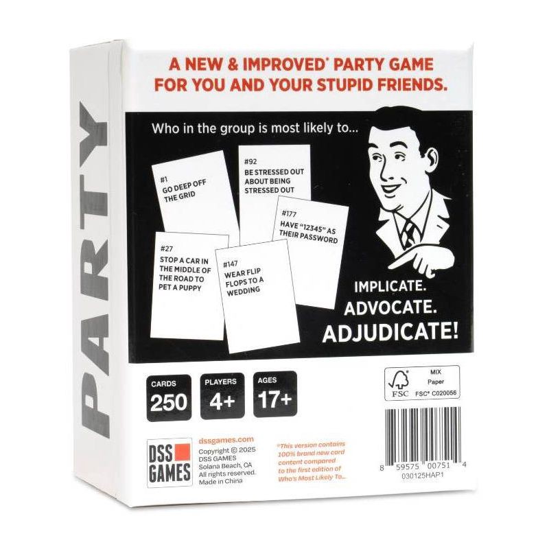 slide 2 of 7, DSS Games Who's Most Likely To Card Game: 100% New Cards, 1 ct