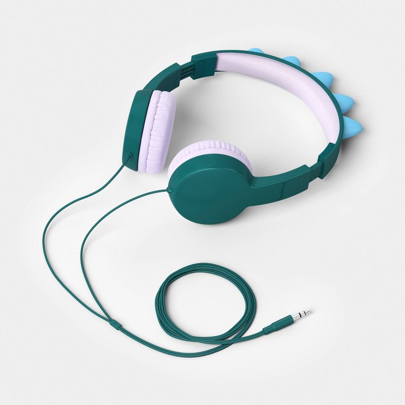 slide 3 of 4, Kids' Wired Headphones Dinosaur - heyday™, 1 ct