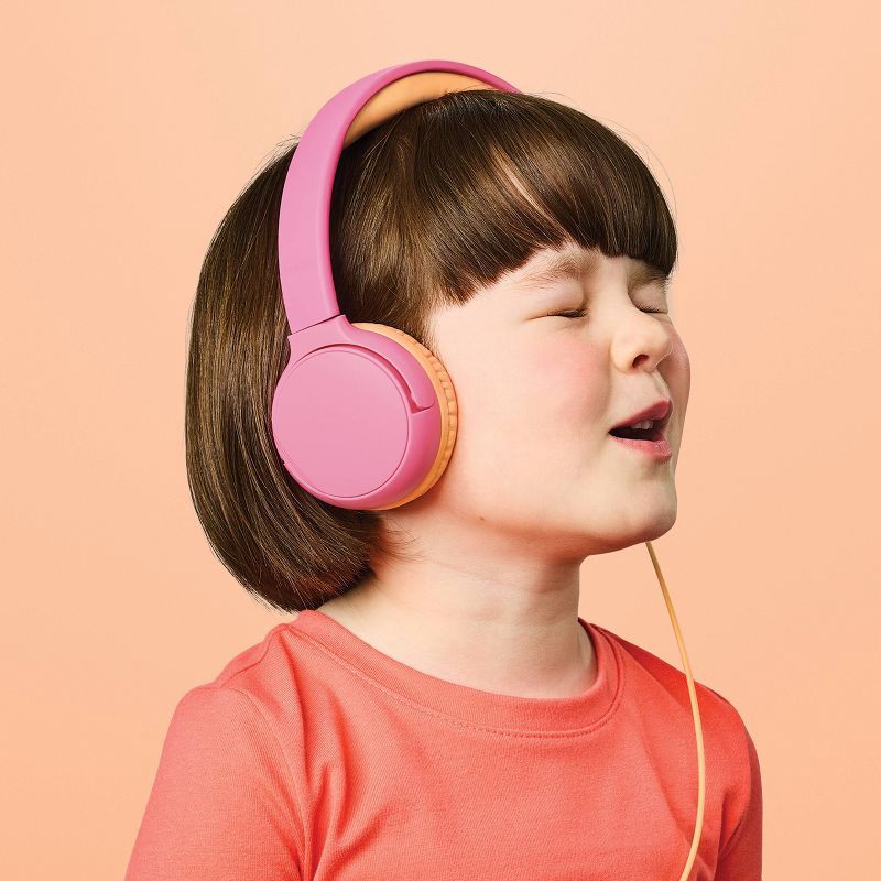 slide 2 of 4, Kids' Wired Headphones Bubblegum Pink - heyday™, 1 ct
