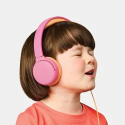 Kids' Wired Headphones Bubblegum Pink - heyday™