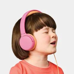Kids' Wired Headphones Bubblegum Pink - heyday™