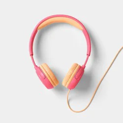 Kids' Wired Headphones Bubblegum Pink - heyday™
