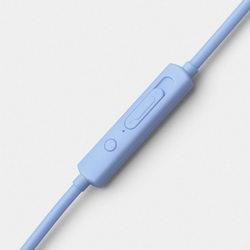 slide 4 of 4, Wired On-Ear Headphones With Microphone - heyday™ Perl Blue, 1 ct