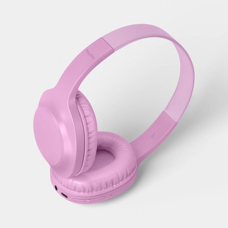 slide 3 of 3, Wireless Banded Headphones Bright Lilac - heyday™, 1 ct