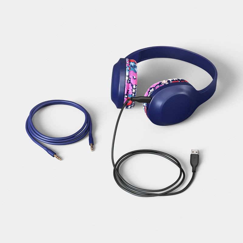 slide 2 of 3, Wireless Banded Headphones Poppy Flowers - heyday™, 1 ct