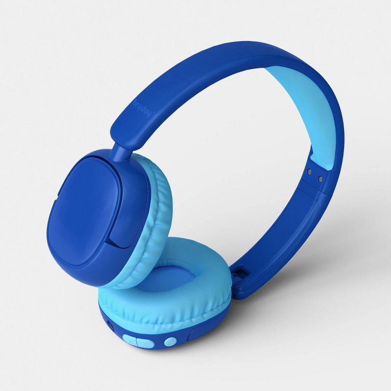 slide 3 of 3, Kids' Wireless Headphones Indigo/Sky Blue - heyday™, 1 ct