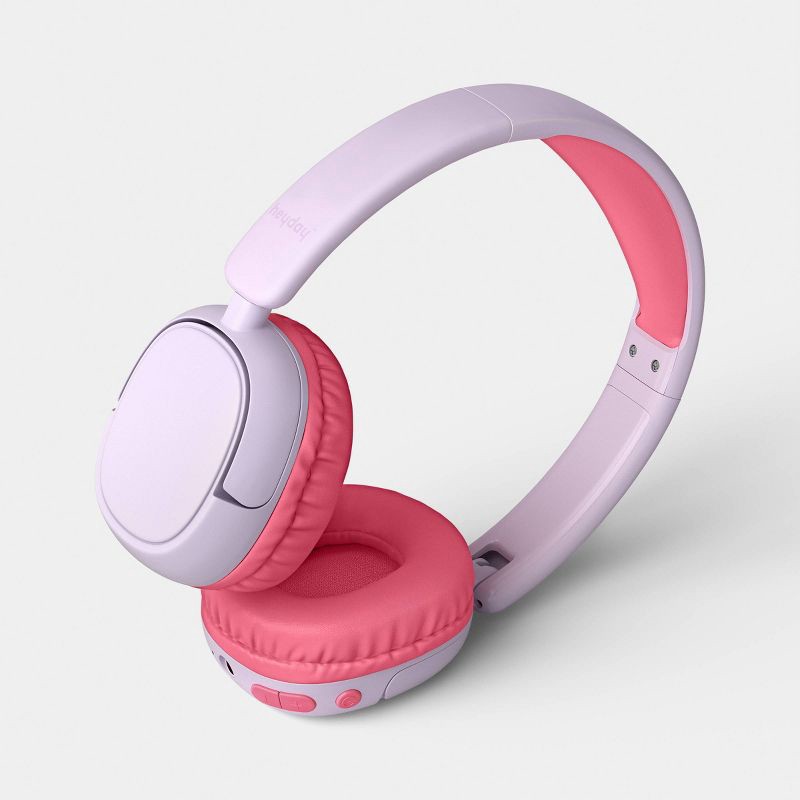 slide 3 of 3, Kids' Wireless Headphones Galactic Lilac/Bubblegum Pink - heyday™, 1 ct