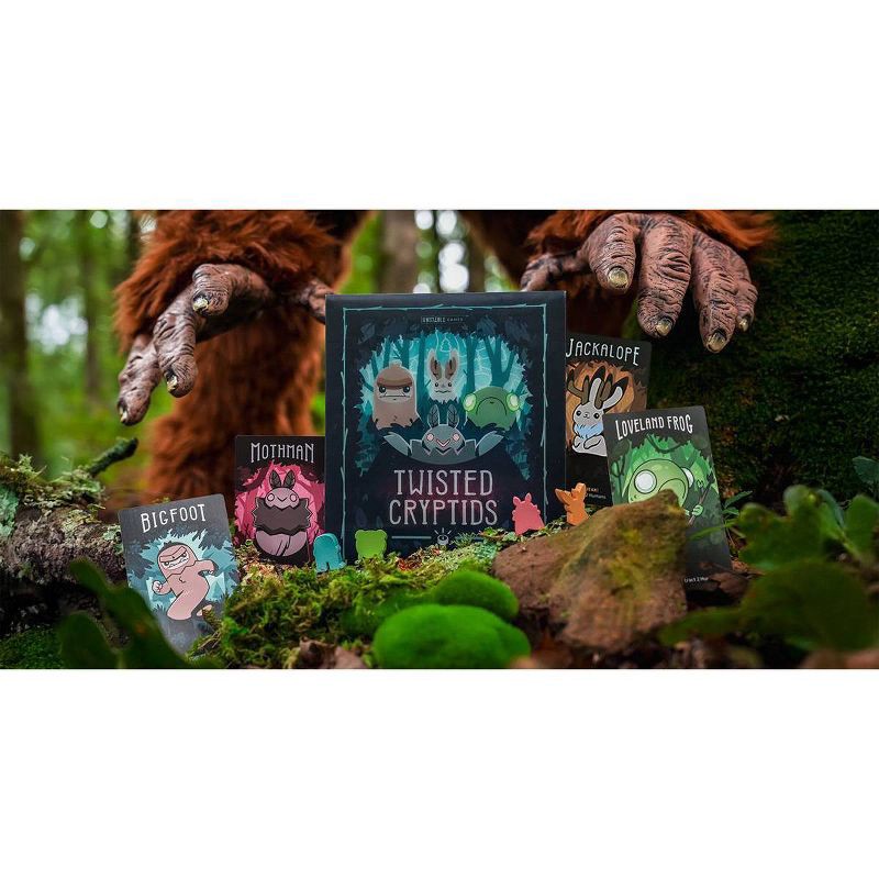 slide 7 of 7, TeeTurtle Twisted Cryptids Board Game: Creative Thinking, 30-60 Min Play, 2-4 Players, Includes Cards & Tokens, 1 ct