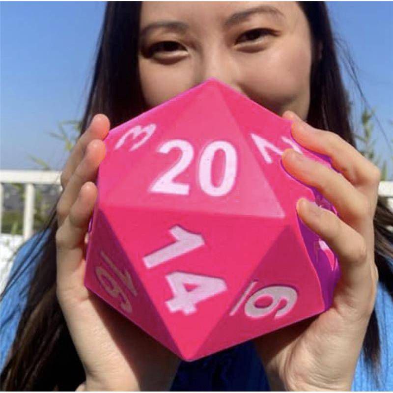 slide 5 of 6, Kess Jumbo Foam D20 Dice Game, 1 ct