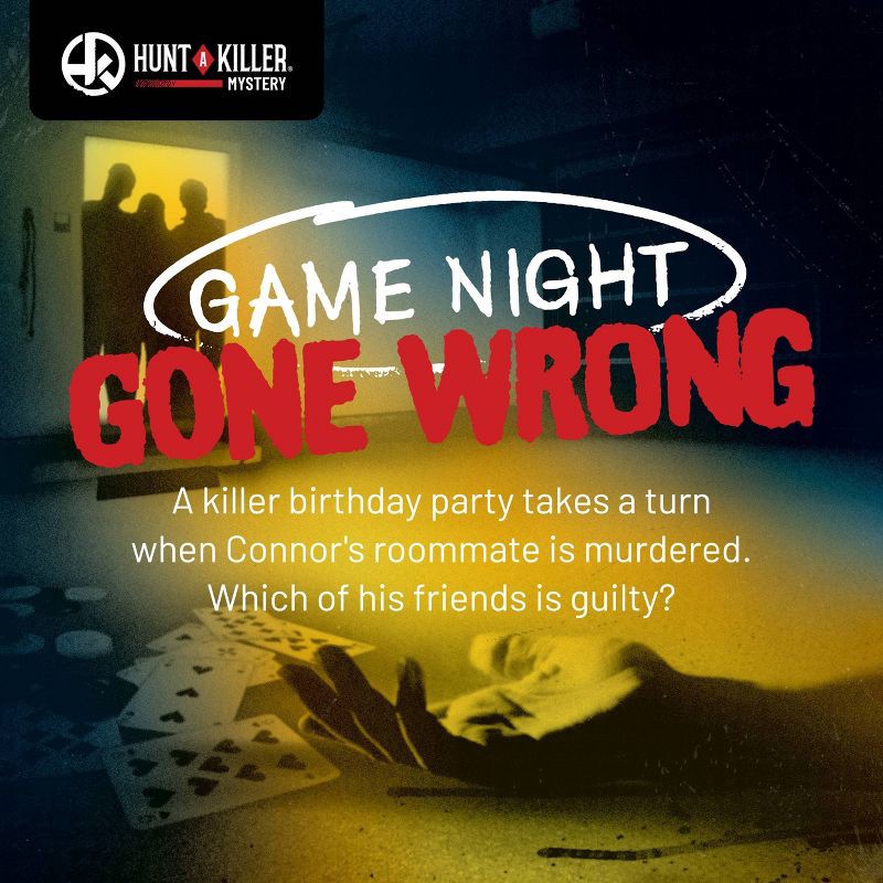 slide 3 of 8, Hunt A Killer Game Night Gone Wrong Board Game, 1 ct