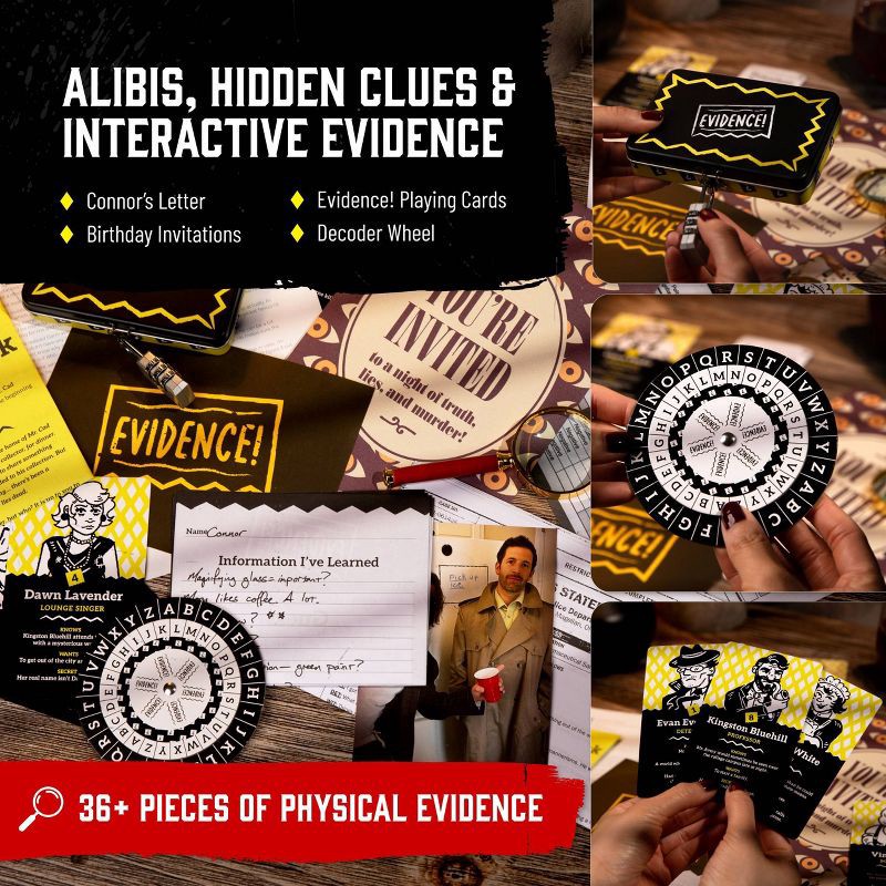 slide 6 of 8, Hunt A Killer Game Night Gone Wrong Board Game, 1 ct