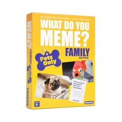 What Do You Meme? Family Pets Only Edition Card Game: Creative Thinking Party Game for 3+ Players, Includes Cards