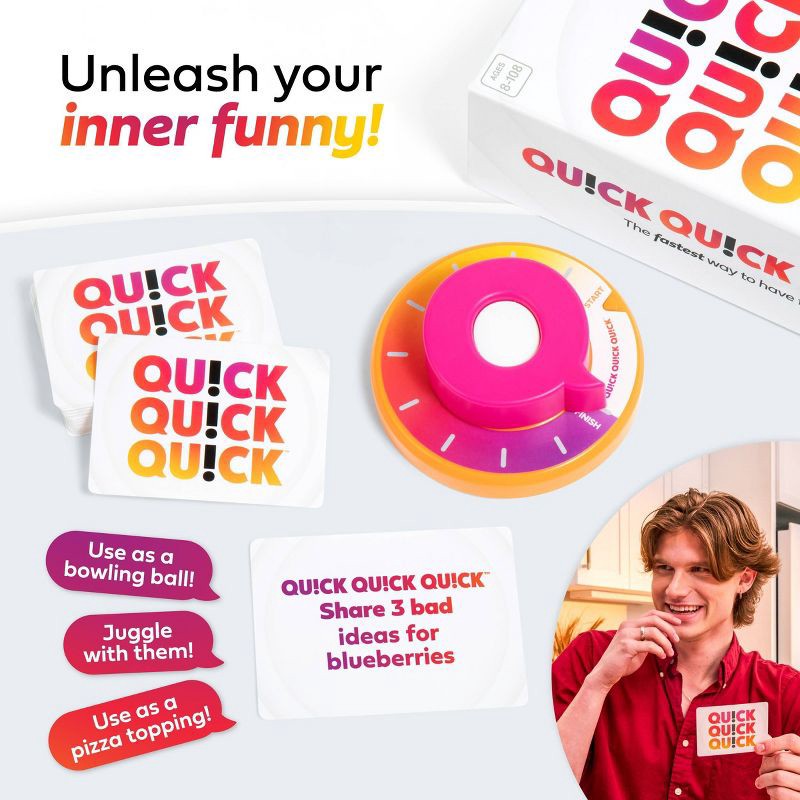 slide 6 of 7, Quick Quick Quick by What Do You Meme? Card Game, 1 ct