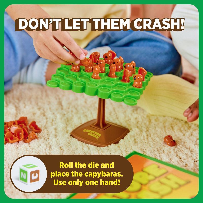 slide 4 of 8, Capybara Crash Toppling Tower by What Do You Meme?: Creative Thinking Classic Board Game, 2+ Players, 5-15 Min Game, 1 ct