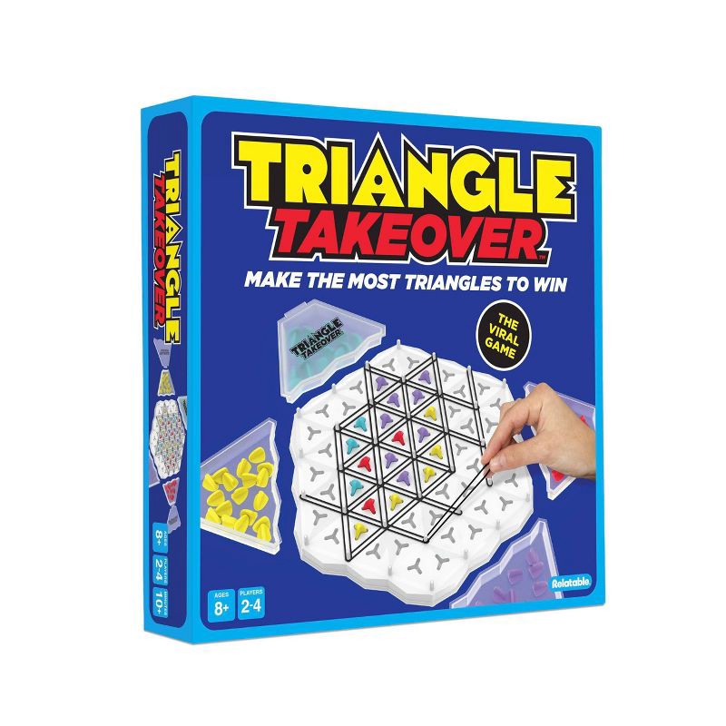 slide 1 of 9, Triangle Takeover by What Do You Meme?: Creative Thinking Board Game for 2+ Players - Includes Tray, Tokens & More, 1 ct