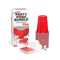 Buzzed Party Pong Pack by What Do You Meme?: Creative Thinking Game with Cards, Cups & Balls for 2+ Players