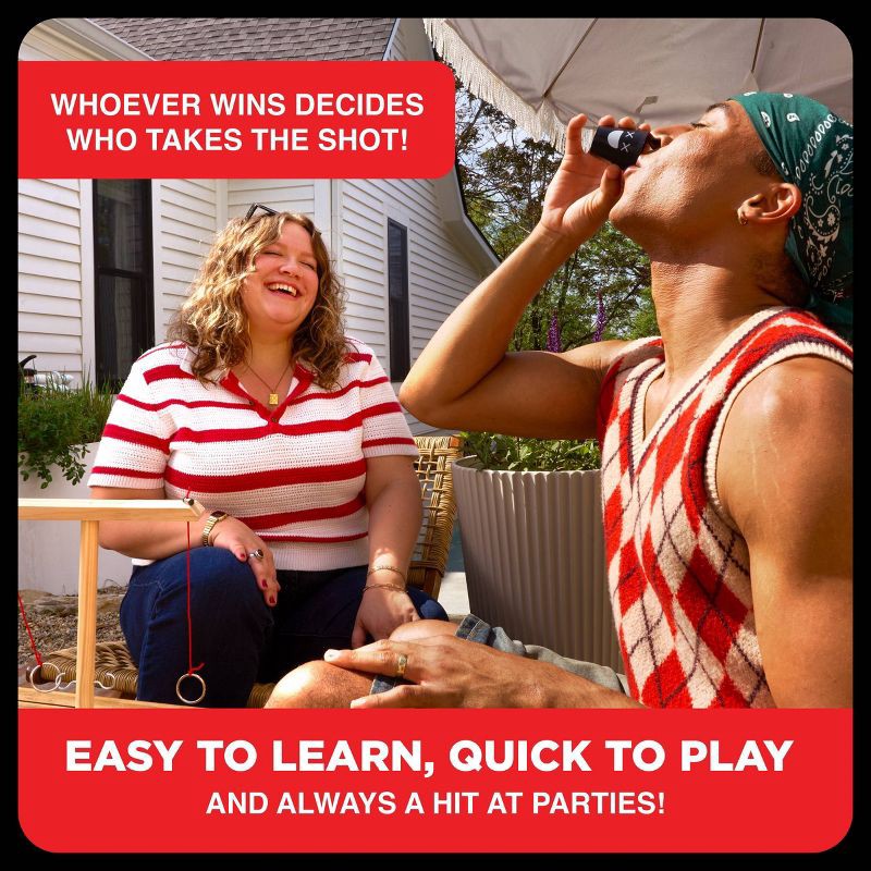 slide 6 of 7, Buzzed 4 Way Hook & Ring by What Do You Meme?: Creative Thinking Party Game with Tokens and Wooden Pieces, 1 ct