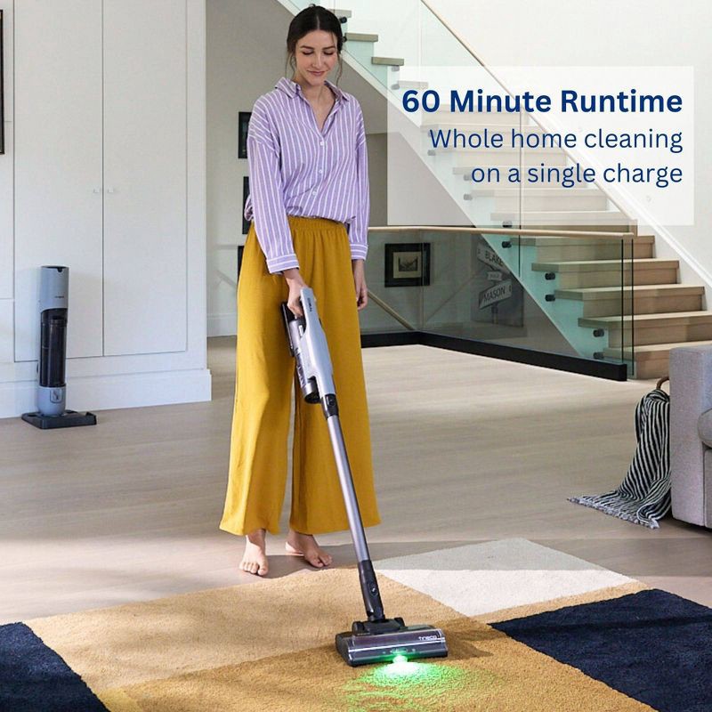 slide 10 of 12, Tineco GO Station Cordless Stick Vacuum with Auto-Empty Charging Station and Advanced 3D Sense Brush Gray ST508, 1 ct