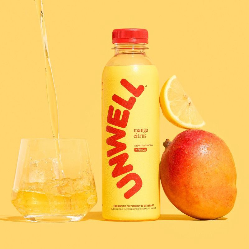 slide 2 of 8, Unwell Mango Citrus Hydration Electrolyte Drink - 16.9 fl oz Bottle, 16.9 fl oz