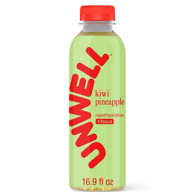 slide 1 of 7, Unwell Kiwi Pineapple Hydration Electrolyte Drink for Rapid Hydration + Focus - 16.9 fl oz Bottle, 16.9 fl oz