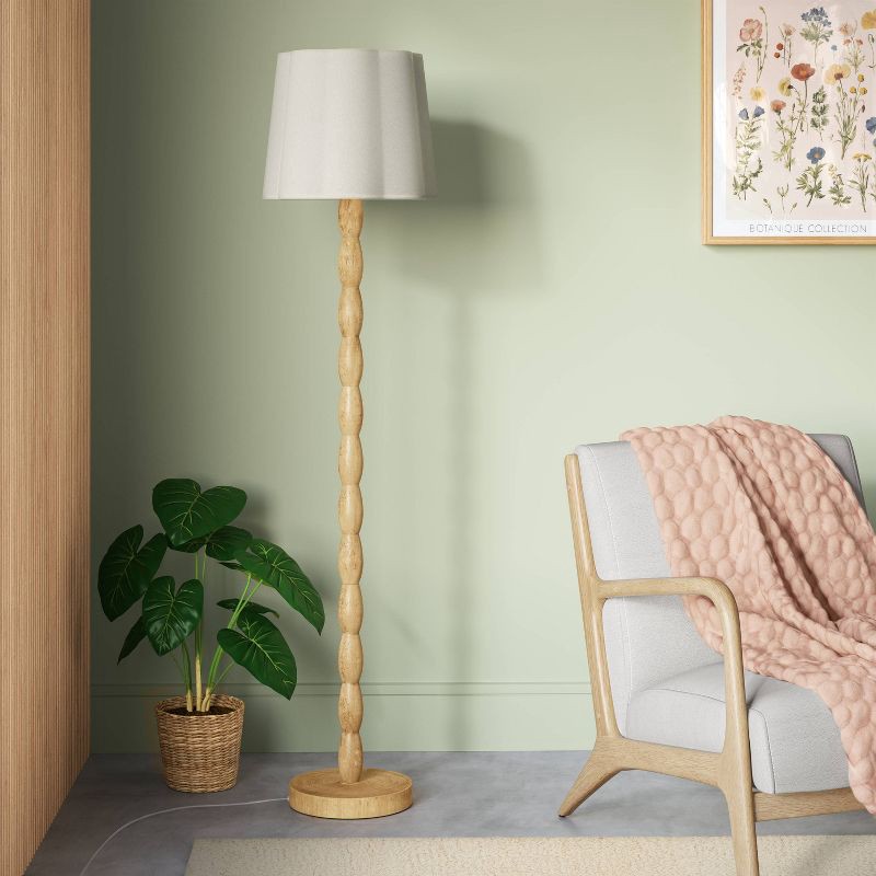 slide 3 of 4, Natural Polyresin Floor Lamp - Room Essentials™, 1 ct