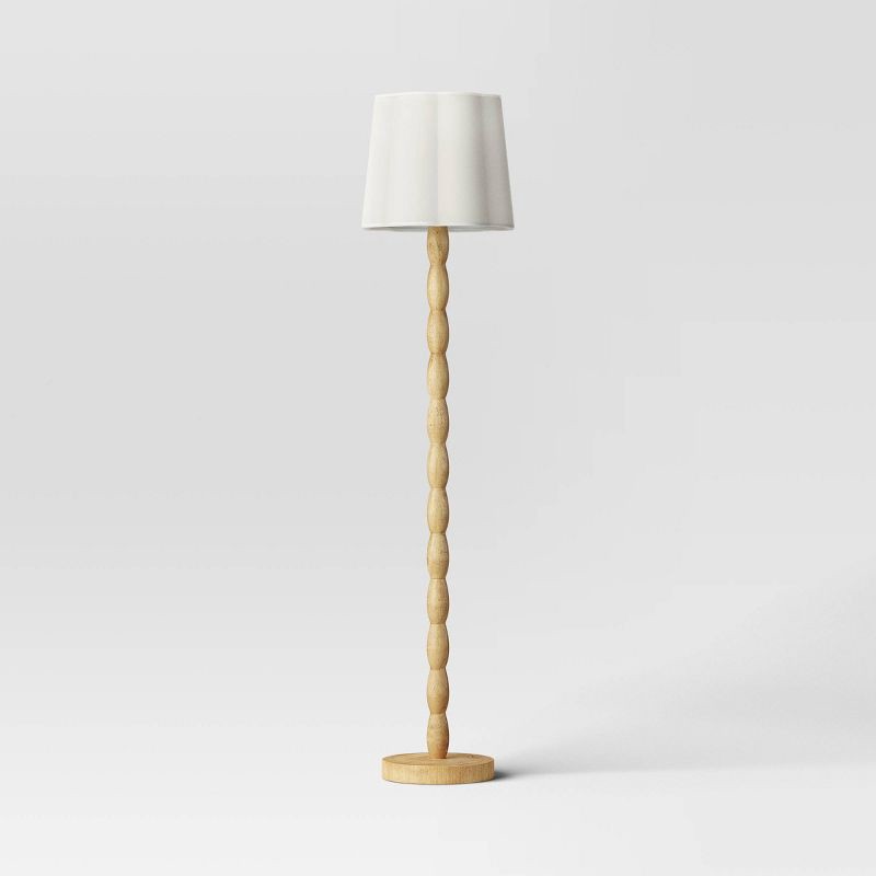 slide 1 of 4, Natural Polyresin Floor Lamp - Room Essentials™, 1 ct